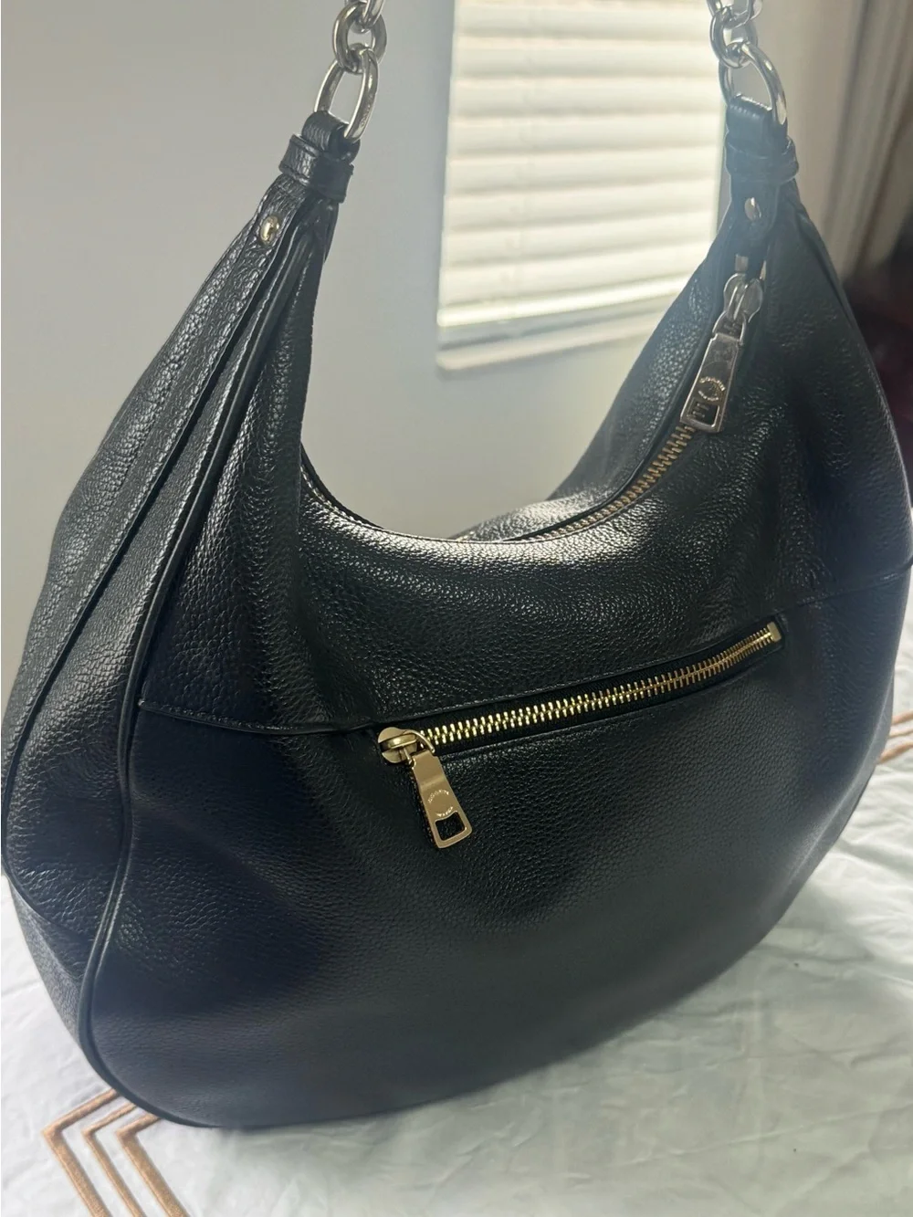 Coach black leather